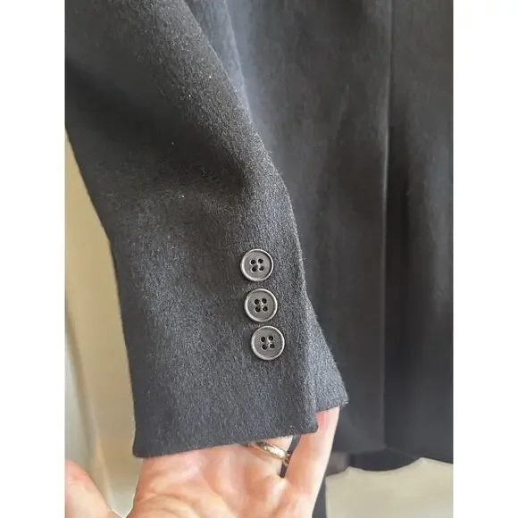 Bernhard Altmann Courture 100% Cashmere Blazer Jacket Black Size 46L Vintage
